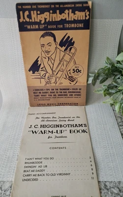 2 ~ J. C. Higginbotham's Warm UP Books, Trombone & Trombone Piano Accompaniment - Image 1 of 4