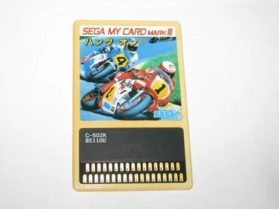 Hang-On Sega My Card Mark III Master System SMS Japan import US Seller - Image 1 of 2