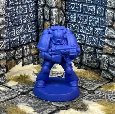 2nd Edition 40K SPACE MARINE FIRSTBORN w/ BOLTER #5 Monopose 1993 GW OOP BI25 - Image 1 of 2