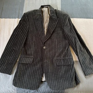Tessori Milan Italy Hand Tailored Black Preppy Classic Sports Coat 40 R Velvet - Bild 1 von 10