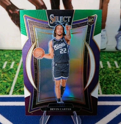 2024-25 Panini Select - Devin Carter #92 Green White Purple Prizm 💜 (RC)!💯🔥 - Image 1 of 4