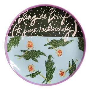 Droll Designs Plate 10" Lang de Boeuf to Purge Melancholy Hand Painted Rare READ - Picture 1 of 6