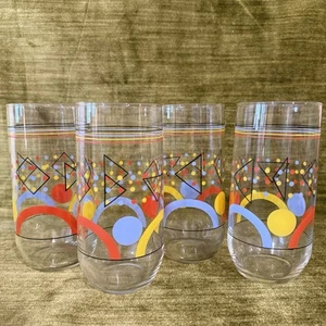 Juego retro de vasos vintage años 80 colores primarios - Imagen 1 de 7