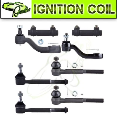 8x Suspension Kit Tie Rod End Pitman Idler Arm For Chevrolet GMC K2500 1993 -00 Foto 1 de 4
