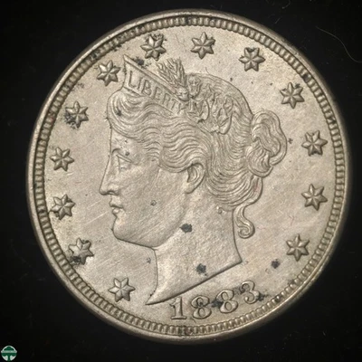 1883 No Cents Liberty V Nickel - AU Details - Image 1 of 2