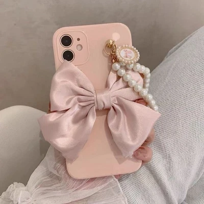 Luxury Pearl Phone Case For iPhone 16 Pro Max 15 14 13 12 11 XR XS 8 Phone Cover - Image 1 of 4