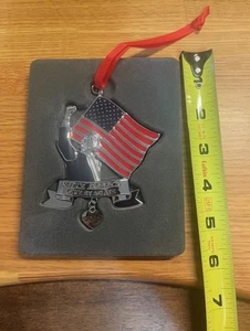 Patriotic Donald Trump 2024 MAGA Christmas Ornament, Durable Metal, Great Gift - Picture 1 of 1