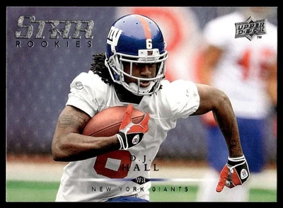 2008 Upper Deck DJ Hall Rookie New York Giants #222 - Image 1 of 2