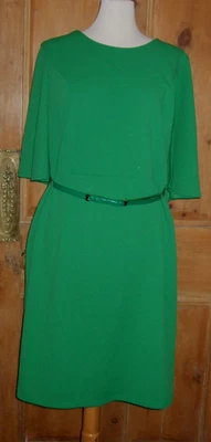 KALEIDOSCOPE GREEN CAPE SHOULDER SLEEVE DRESS SZ 22 NEW TAG - Image 1 of 4