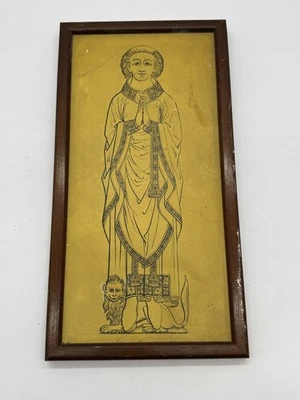 IMPRESIÓN ENMARCADA VINTAGE ADAM DE BACON PRIEST OULTON SUFFOLK Foto 1 de 4