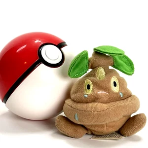 Lanzador de batalla Jakks Pacific Pokeball 2007 con peluche Bonsly de 3" - Imagen 1 de 10