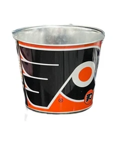 Philadelphia Flyers Hype Design Metal 5QT Bucket [NEW] NHL Beer Ice Drink Party - Picture 1 of 3