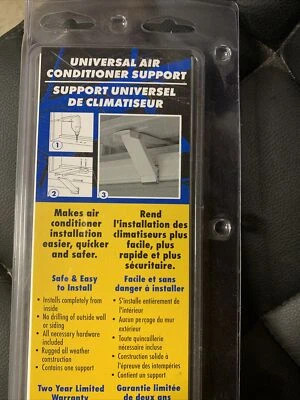 AC-SAFE UNIVERSAL AIR CONDITIONER SUPPORT AC-080 BRACKET HOLDS UP TO 80LBS  - Imagem 1 de 4