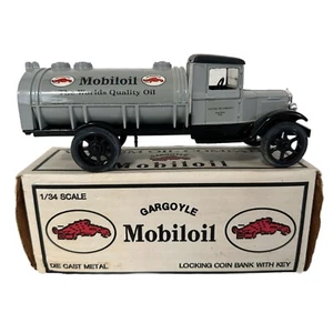 Gargoyle Mobiloil 1991 Ertl 1:34 Scale 1931 Hawkeye Tanker Die Cast Bank Vintage - Picture 1 of 8