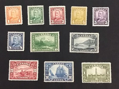 Canada 1928-1929 VF-XF MH Sc#162-177,  Cv$700 - Image 1 of 2