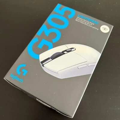 LOGITECH G305 WHITE WIRELESS COMPUTER GAMING MOUSE - Image 1 of 2