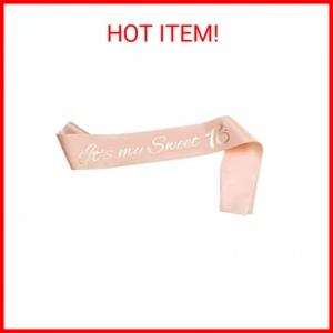 HOWAF Rose Gold 16th Birthday Sash Party Decoration It¡¯s My Sweet 16 Birthday S - Picture 1 of 2