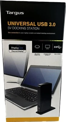 Targus Universal USB 3.0 SV Docking Station ACP076US - Black (Sealed) - Image 1 of 4