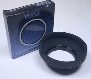 Vivitar Screw-In Ø49mm Rubber Lens Hood Vintage Photo Accessory - Picture 1 of 1