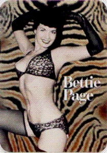 Sticker - Bettie Page Bikini Zebra Print Pinup 1950s Betty Die Cut Decal #11131 - Picture 1 of 1