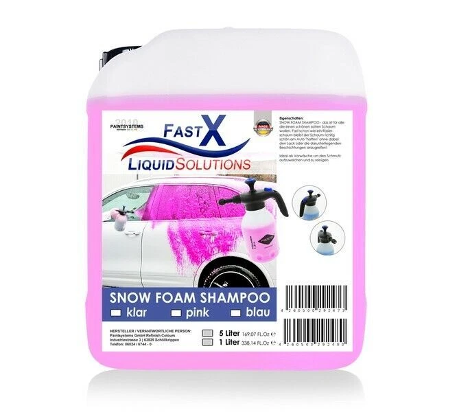 Fast-X Snow Foam Snowfoam Aktivschaum Vorwäsche Shampoo 5 Liter - Bild 1 von 1