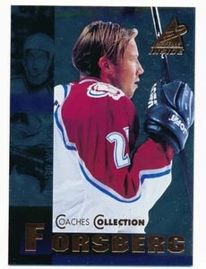 PETER FORSBERG 1997 PINNACLE INSIDE COACHES COLLECTION #8 COLORADO AVALANCHE B - Picture 1 of 2