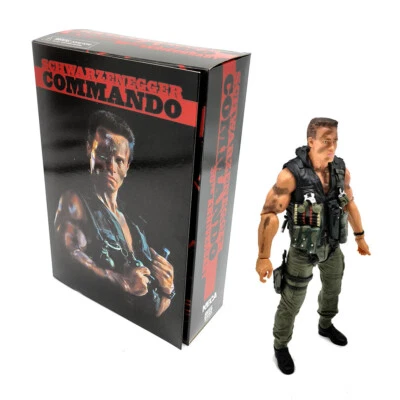 NECA Ultimate Commando John Matrix Schwarzenegger 7" Actionfigur Modell Spiel... - Bild 1 von 4