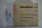 Gisadent KCM Kobalt- Chrom- Molybdän- Modellgußlegierung 1000g 263