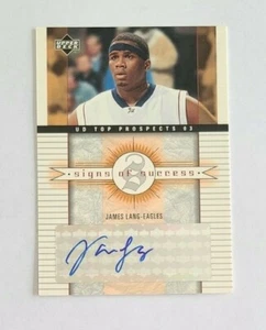 James Lang Washington Wizard 2003 Upper Deck Top Prospects - automático - Imagen 1 de 1