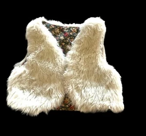 Kunstfell Shrug Weste Mädchen XS 4 Trendy Glam Girl weiß weich Fashionista - Bild 1 von 6