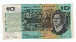 1968 $10.00 NOTE - PHILLIPS / RANDALL COMMONWEALTH OF AUSTRALIA BANKNOTE - Picture 1 of 2