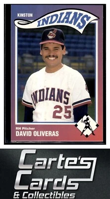 David Oliveras 1990 Sportsprint Kinston Indians #17  Cleveland - Image 1 of 2