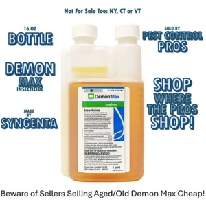 16 Oz Demon Max Pest Insect Control Insecticide 25.3% Flea Tick Roach Spider Etc - Picture 1 of 7