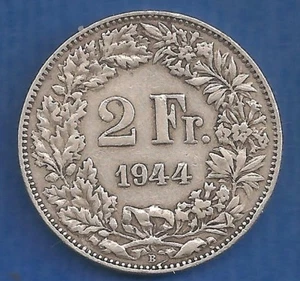 SCHWEIZ - HELVETIA 2 FR 1944 - Bild 1 von 3