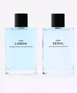 ZARA Mens Seoul 90ml + Lisboa 90ml Duo Set Eau De Toilette EDT Fragrance New - Picture 1 of 2