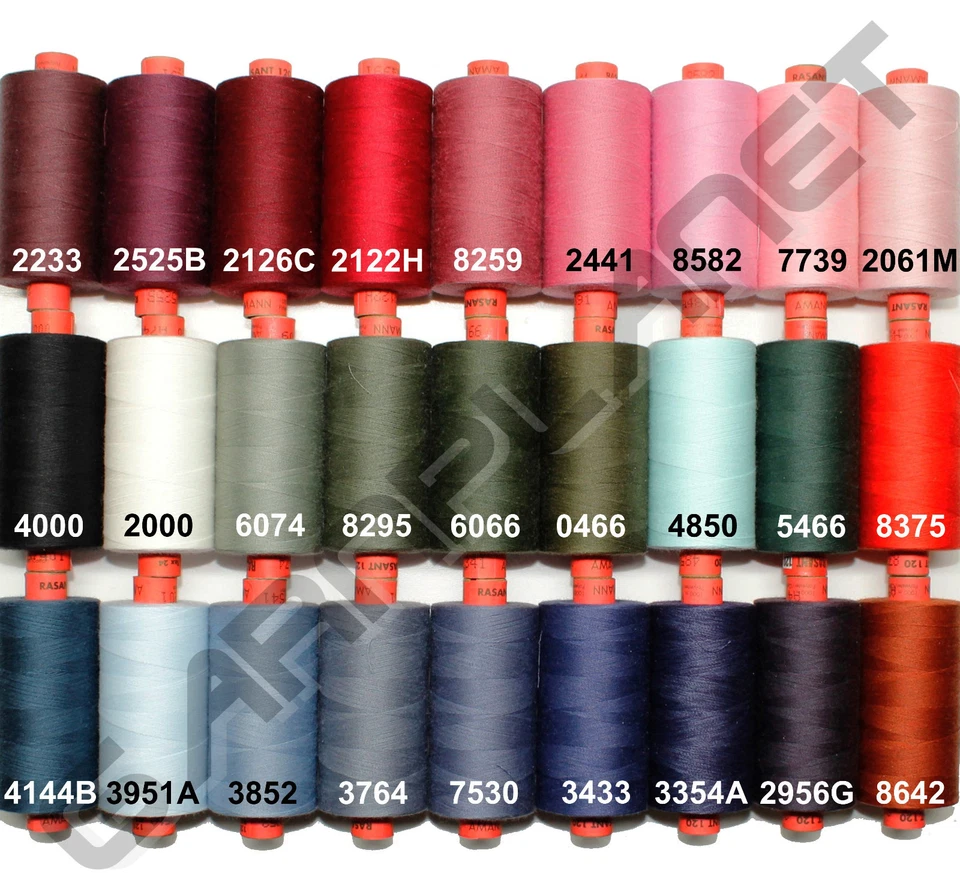 (0,008 € / m) 1 Spule AMANN RASANT Nähgarn 120, je Spule 1.000m, Farbauswahl - Bild 1 von 1