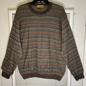 Vintage Tricots St Raphael  Geometric Sweater Size XL Knit Multicolor Soft - Picture 1 of 11