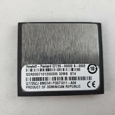 HP Q7725CJ / Q7725-60002 Compact Flash CF 32MB Firmware for LaserJet 9040 9050 - Image 1 of 3