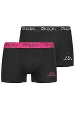 4 x Kappa Mens Black/Fuchsia Boxer Shorts Comfy Trunks