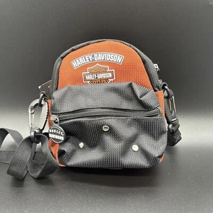 Harley-Davidson Black Mini Me Detachable Backpack / Orange & Black - Picture 1 of 11