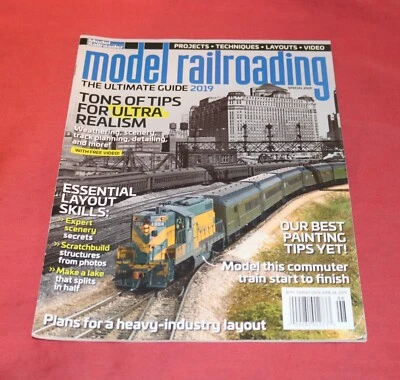 Model Railroader Magazine June 2019 No Tons Of Tips For Ultra Realism - Image 1 of 2