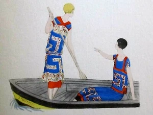 Montbrun COUDURIER FRUCTUS tissus Gazette du Bon Ton EO 1924-25 Taffetas - Picture 1 of 9