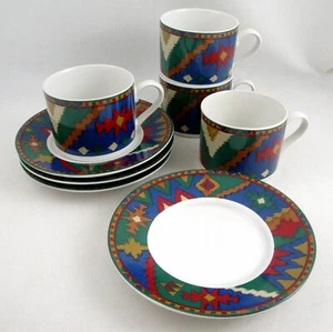 Juego de 8 piezas de artículos para el hogar Riviera Van Beers exclusivos tazas de gres Red River - Imagen 1 de 12