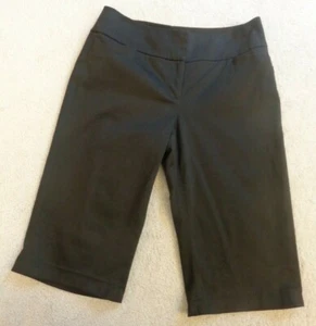 💗Classiques Entier Women's Brown Faux Pockets Stretch Bermuda Shorts*Sz 2* - Picture 1 of 6