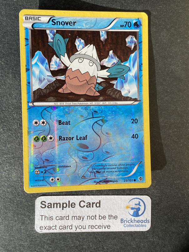 Snover 25/101 Reverse Holo | Black & White: Plasma Blast | Pokemon Card