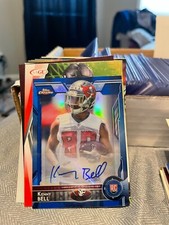 2015 Topps Chrome Mini Rookie Autographs Blue Refractors #129 Kenny Bell/35!HR22