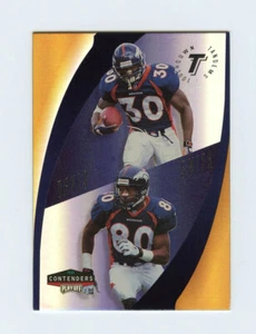 Tarjeta insertada Terrell Davis & Rod Smith 1998 Playoff Contenders Touchdown Tandoms - Imagen 1 de 2