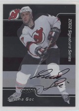 2001-02 ITG Be A Player Signature Series Auto Sascha Goc #225 Auto