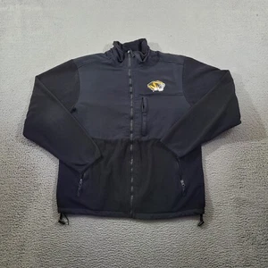 Chaqueta cortavientos Mizzou Tigers para hombre mediana negra cremallera completa polar Missouri U - Imagen 1 de 10