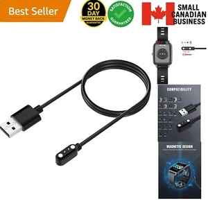 Chargeur Montre Connectée Magnétique USB pour YAMAY FitPro Umidigi Watch 3S 2S Noir - Photo 1 sur 11